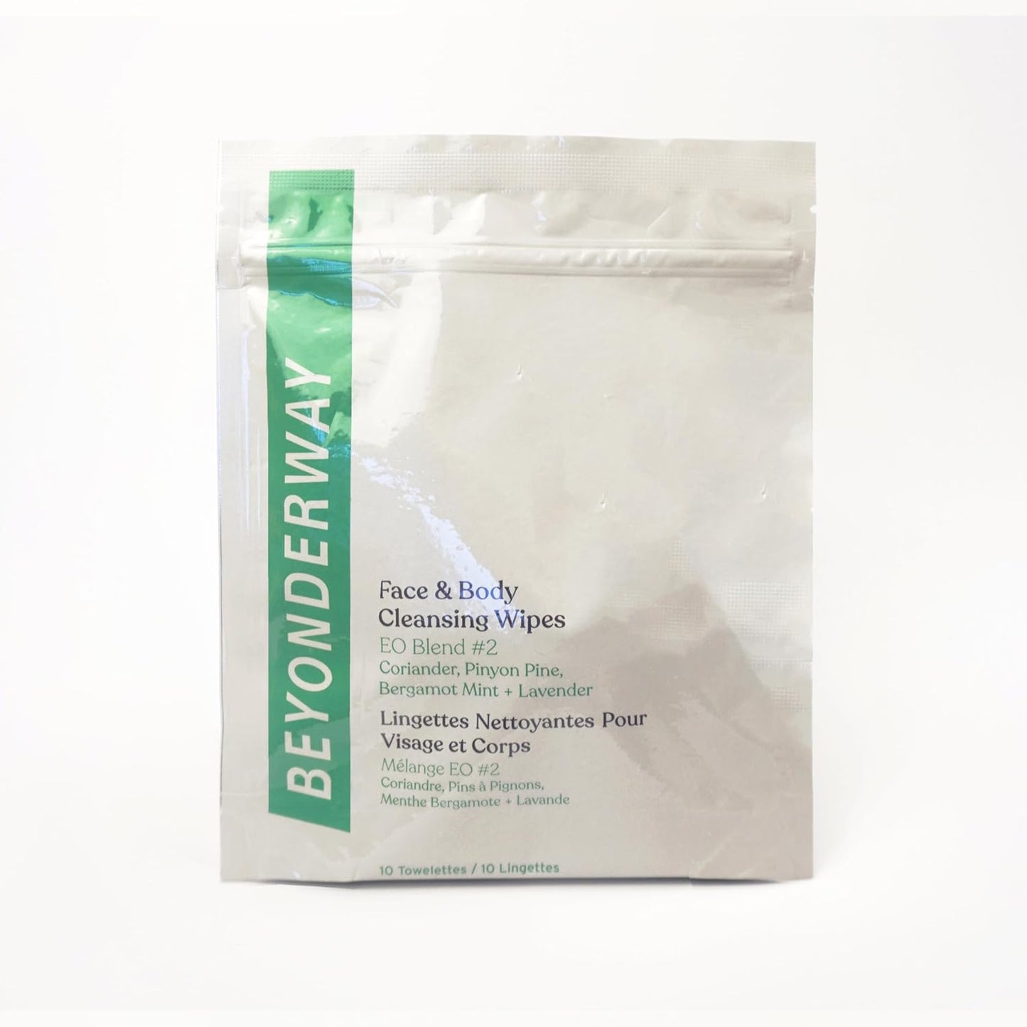 Cleansing Wipes - Essential Oils Blend of Bergamot Mint, Coriander, Lavender, Pinyon Pine with Aloe Vera – Face & Body Refresh, Skin Microbiome Balance, Dermatology Tested