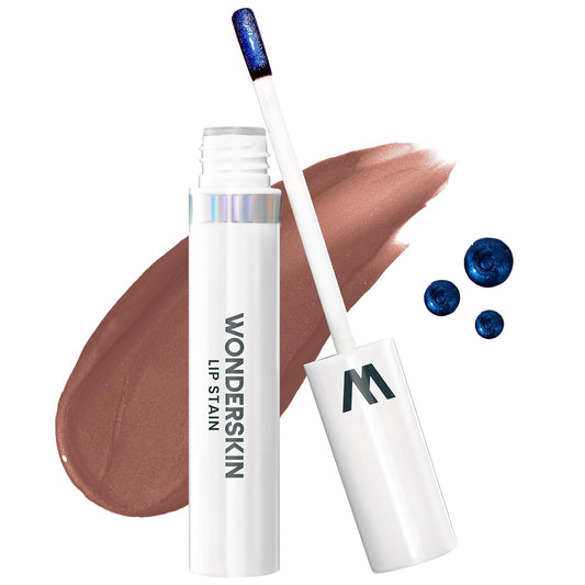 Wonderskin Wonder Blading All Day Lip Stain Peel Off Masque - Long Lasting, Waterproof & Transfer Proof Brown Lip Tint, Matte Finish Peel Off Makeup (Hush Masque)