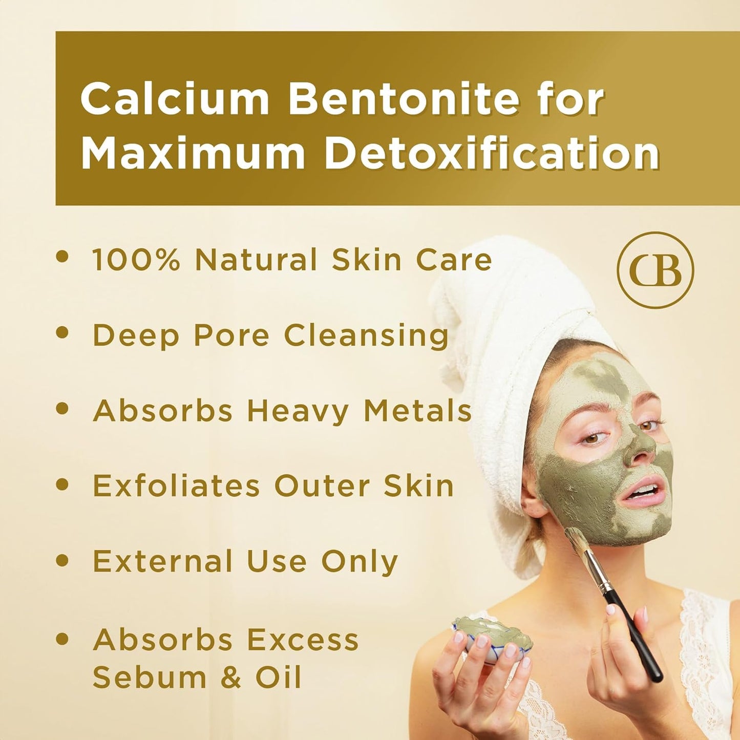 California Biology Clay Mask Variety Pack | Indian Healing Clay Assortment with Kaolin, Calcium Bentonite, and Kaolin & Bentonite | Deep Pore Cleansing Facial Mask & Clay Body Scrub | 6 Count