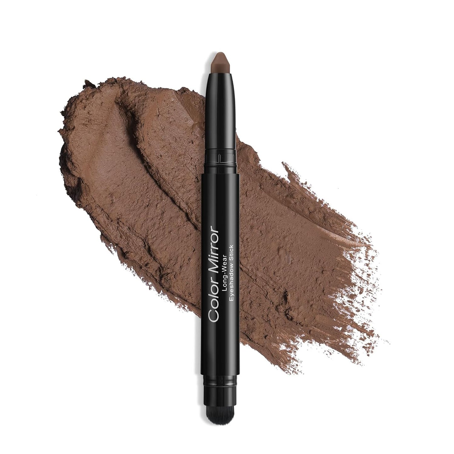 Cream Waterproof Hypoallergenic Eyeshadow Stick, long wear Metallic Glitter Matte Eye Shadow Pencil With Makeup Brush, Eye Brightener, 31 Matte Turkish Coffee