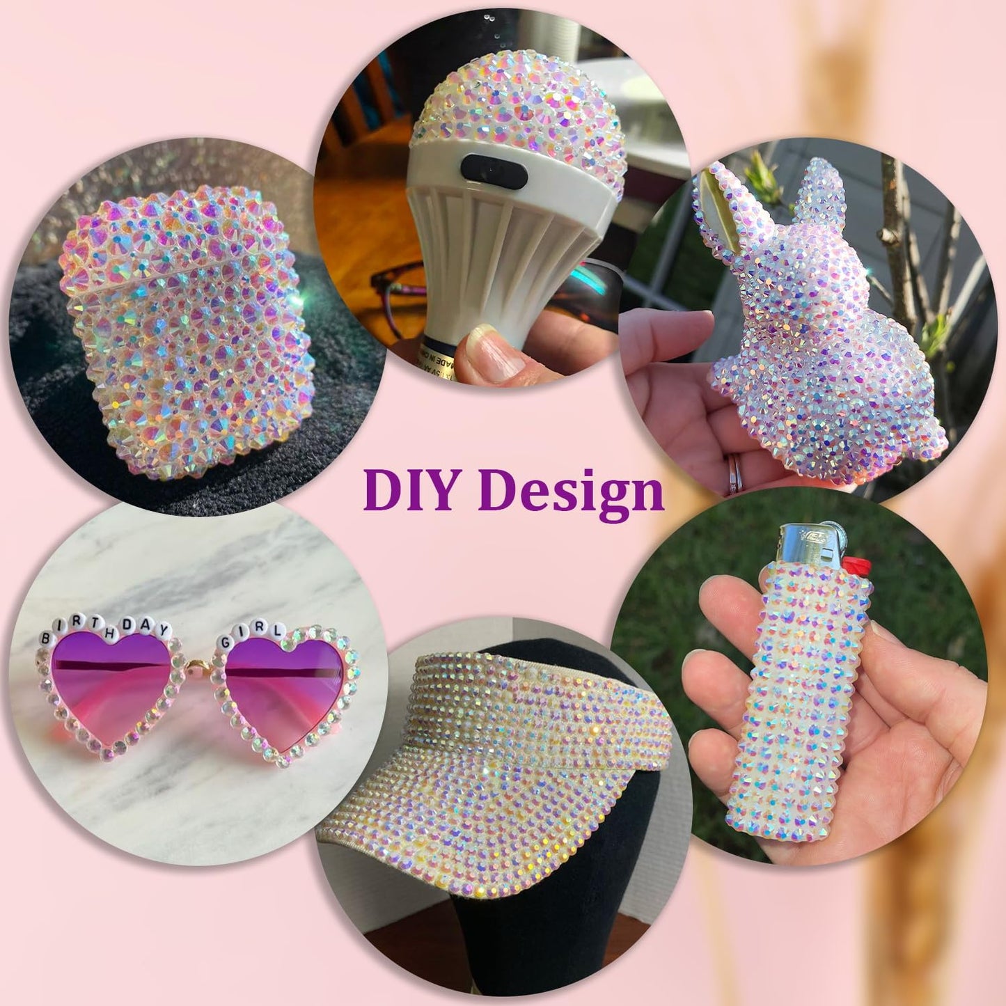 30000Pcs Resin Jelly Rhinestones with Tweezers for Crafting, Transparent AB Flatback Gems, Bedazzling Crystal with 3Pcs 10ml B7000 Jewelry Glue for DIY Crafts Clothing Tumblers Shoes Fabric Nail Art