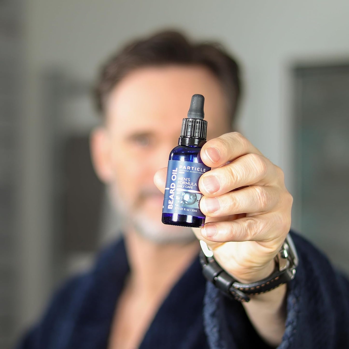 Particle Beard Oil - Soft and Itch-Free Formula with 6 Natural Oils, Argan Oil to Soften, Groom and Soothe Dry Skin (1 Oz)