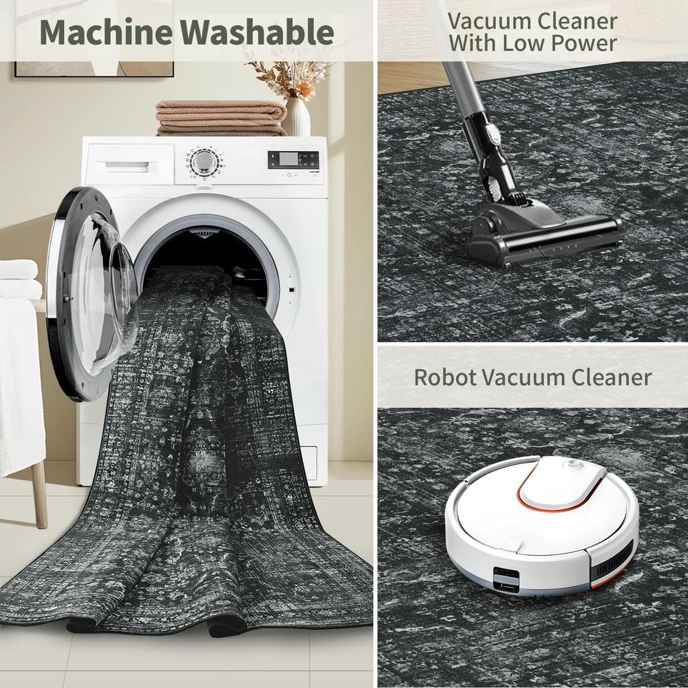 Rugxara 2x6 Washable Runner Rug - Image 5