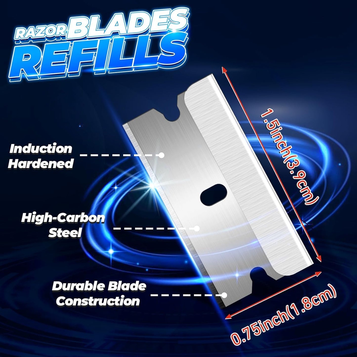 DIYSELF 1000-Piece High Carbon Steel Single Edge Razor Blades