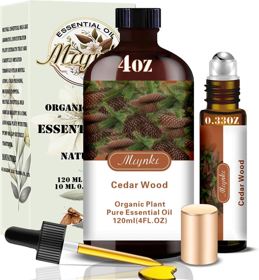 Cedarwood Essential Oil-Cedarwood Fragrance Oil 4.33oz (130ml)-100% Pure Natural Scent for Diffusers, Candles, Soap Making & Aromatherapy-Relaxing Home & Gift Essential Oil for Bath, Massage
