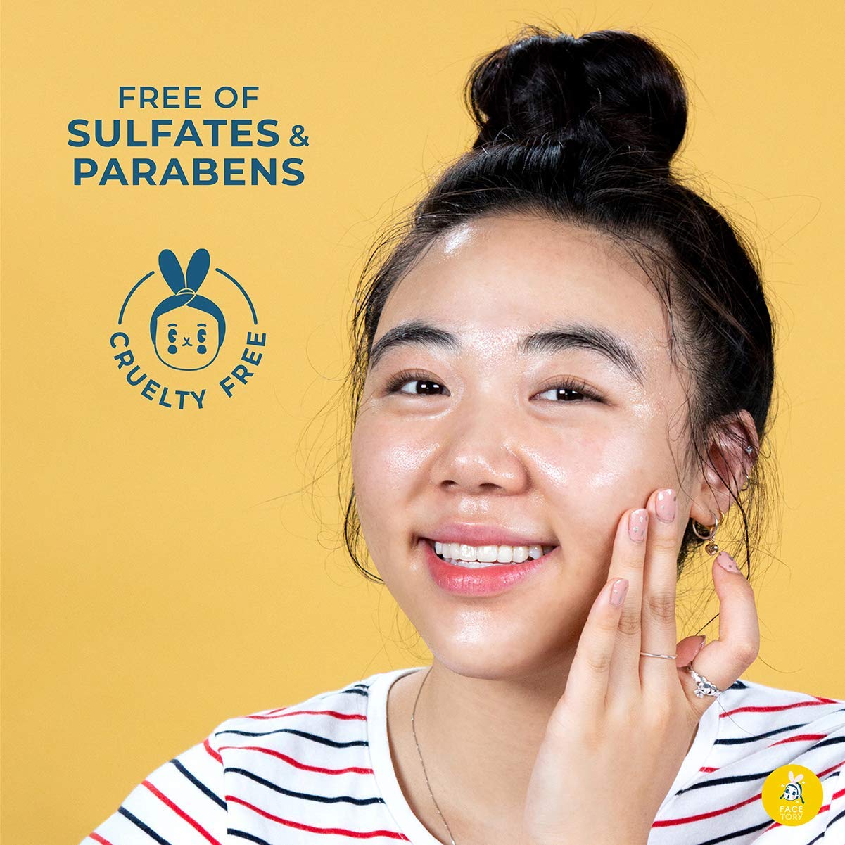 FACETORY K Beauty Face Mask Skin Care - SUN BAE SOOTHING Sheet Mask with Aloe & Shea Butter | After Sun Care, Soothe & Restore (5 Pack)