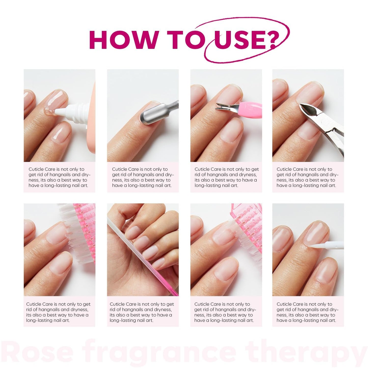 Modelones Cuticle Remover Cream Cuticle Softener Nail Repair for Damaged Nails Cuticle Remover Liquid for Nail Care Manicure Kit for Women 60ML 2.12 FL OZ
