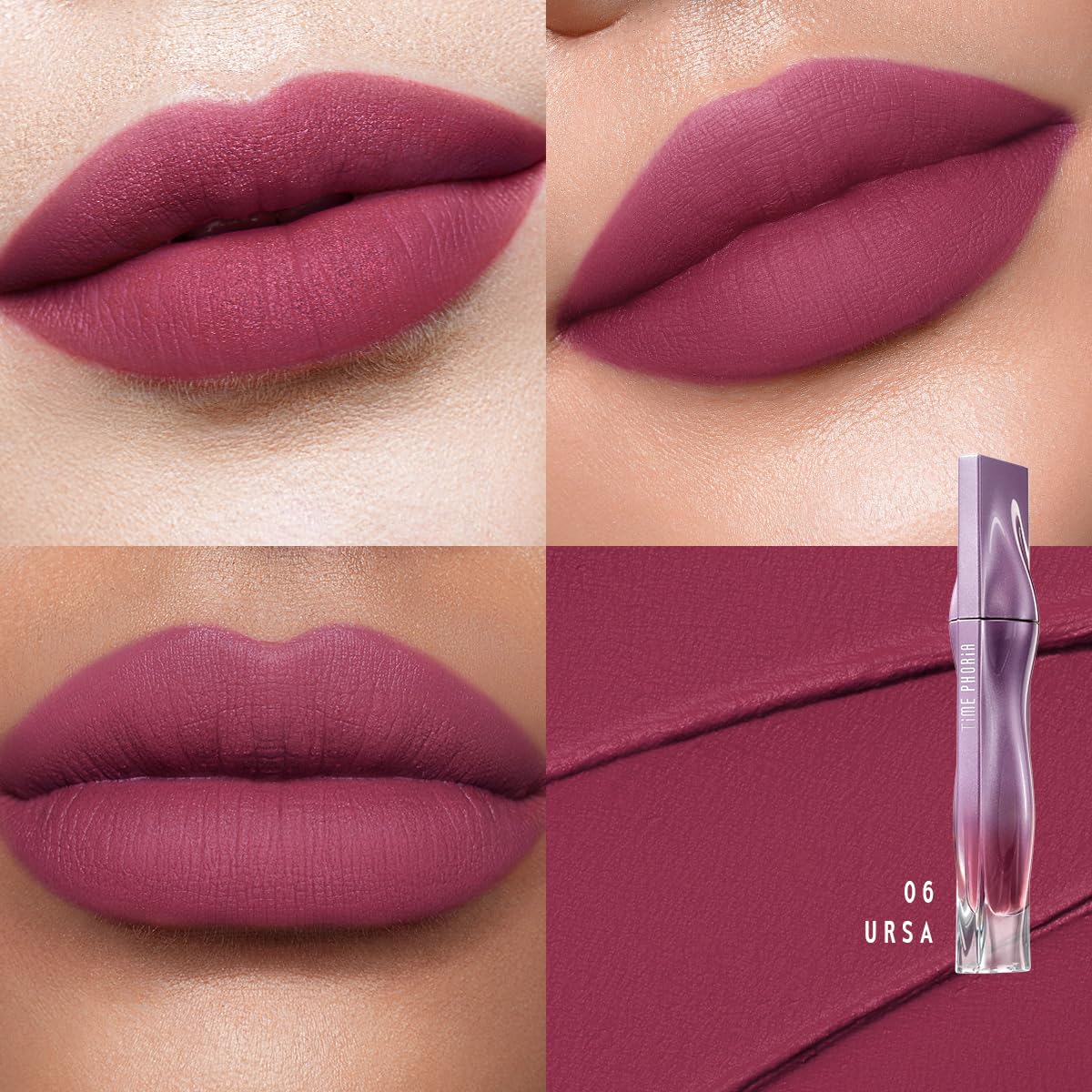 NEBULA VELVET LIP CREAM-Long Lasting Lip Stain, Waterproof and Transfer Proof Lip Tint, Matte Finish Lipstick, Smooth Out Lip Lines, Lightweight Lip Cream, High Coverage (06 URSA)