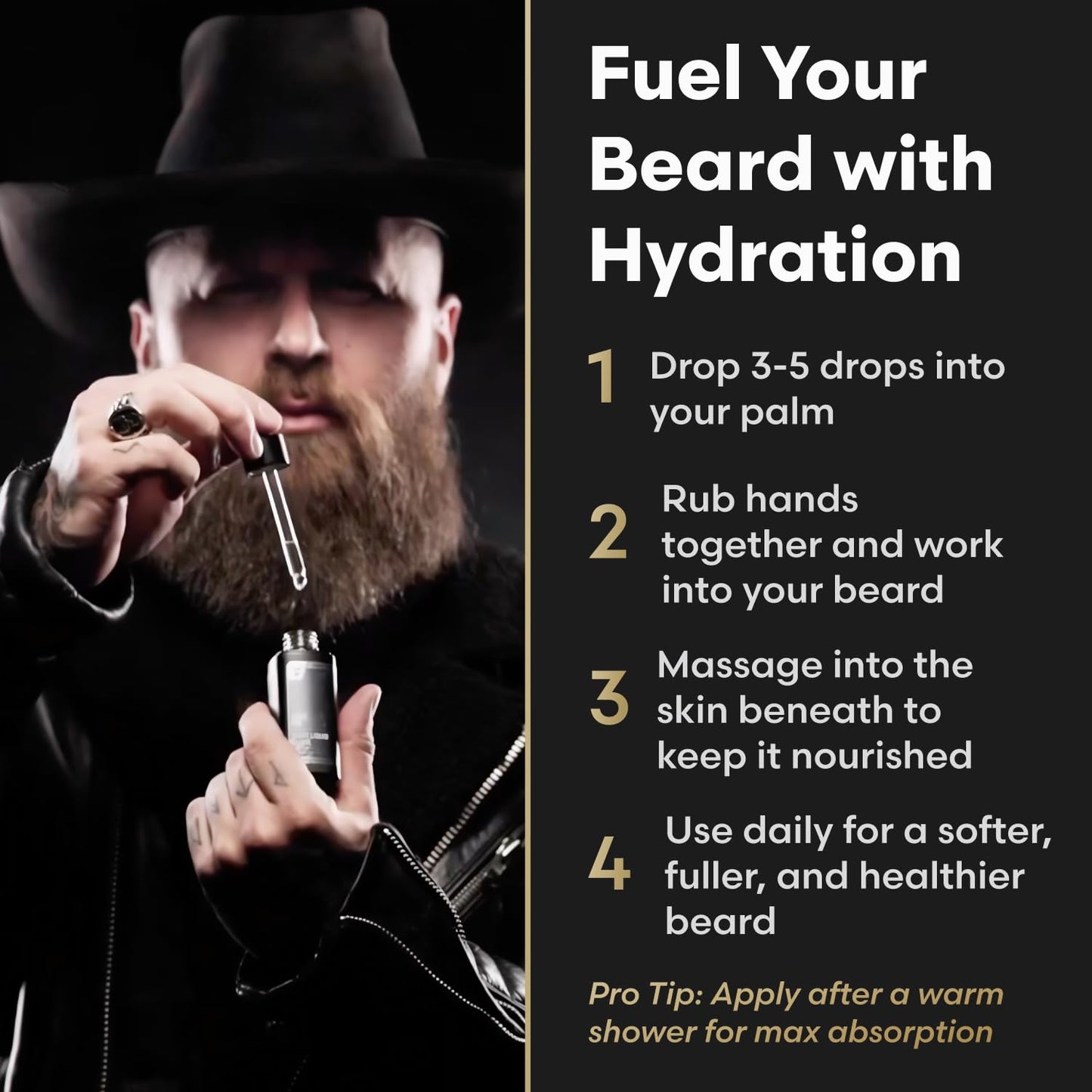 The Beard Struggle Night Liquid Elixir Beard Oil - Platinum Collection - Aesir's Triumph (1 Fl oz) - Beard Oil for Men - Natural Blend for Softens, Moisturizing, & Healthier Beard Growth