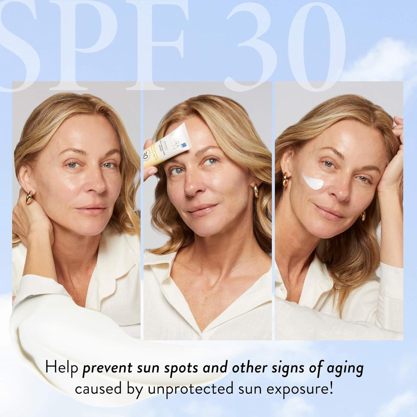 LAURA GELLER NEW YORK Spackle Skin Perfecting Primer Broad Spectrum Sunscreen SPF 30 - Primer for Face Before Makeup with Sun Protection for a Dewy Glow