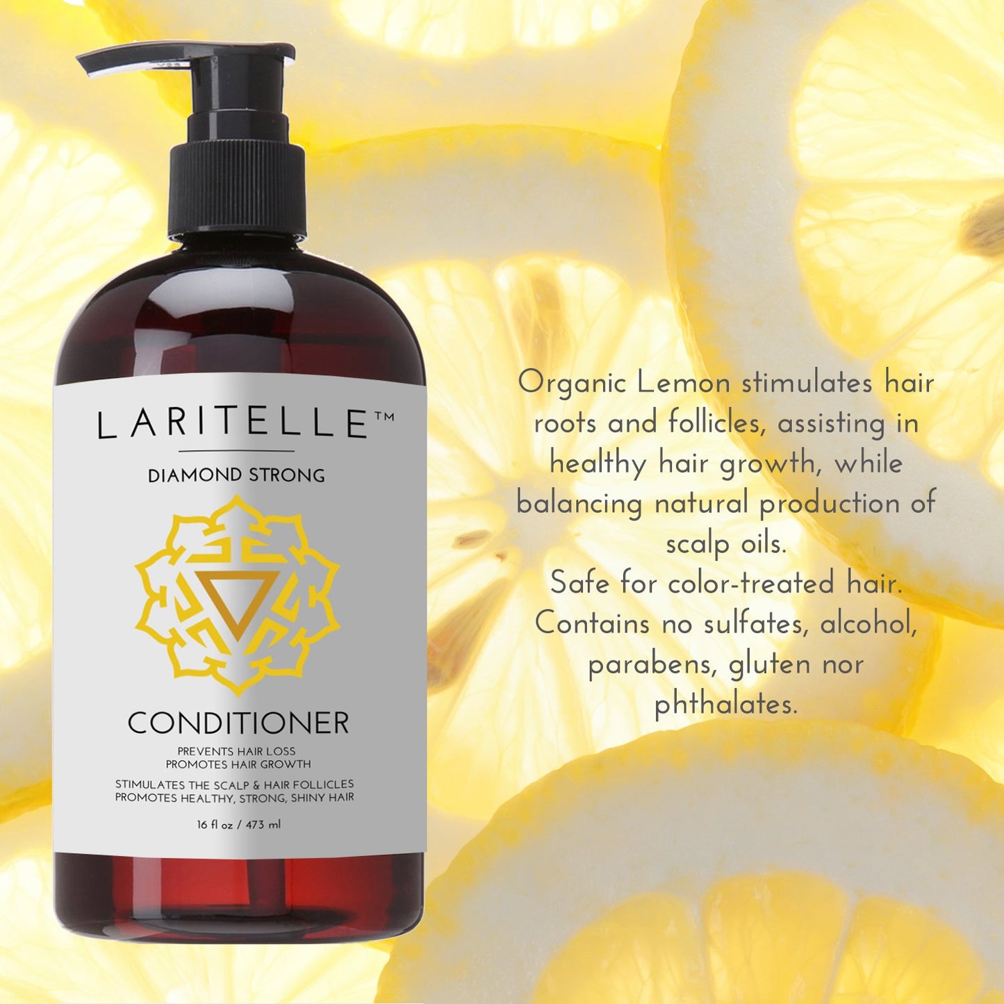 Organic Conditioner 16 oz. Rosemary, Ginger, Cedarwood. Promotes Hair Growth, Prevents Hair Loss GF
