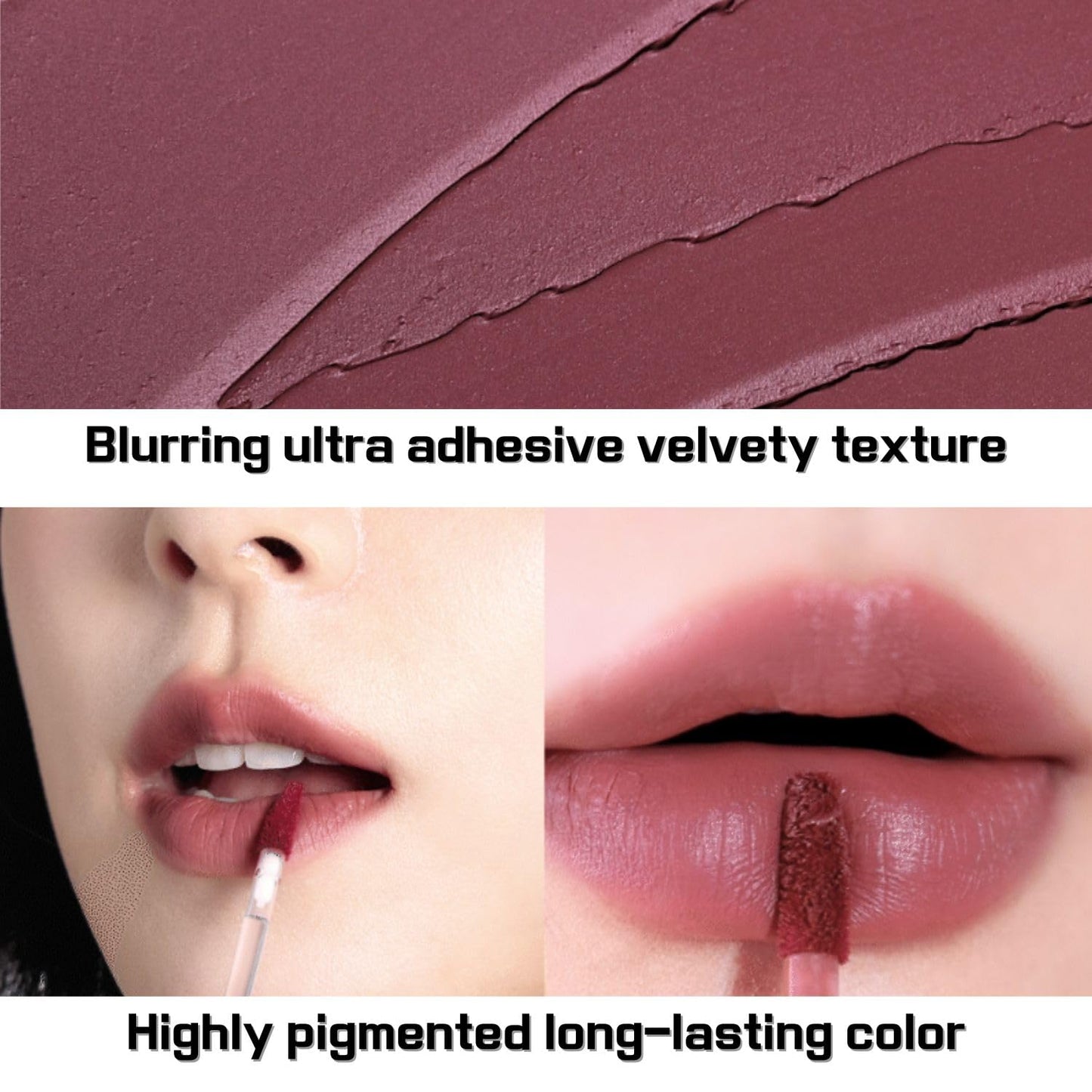 BBIA Last Velvet Tint - Soft & Creamy Matte Finish Lip Stain, Blur Effect with Velvety Texture, Long-Lasting, High Pigment, Lightweight, Non-Drying, Vegan, Korean Lip Makeup (V43 SO GOOD PLUM)