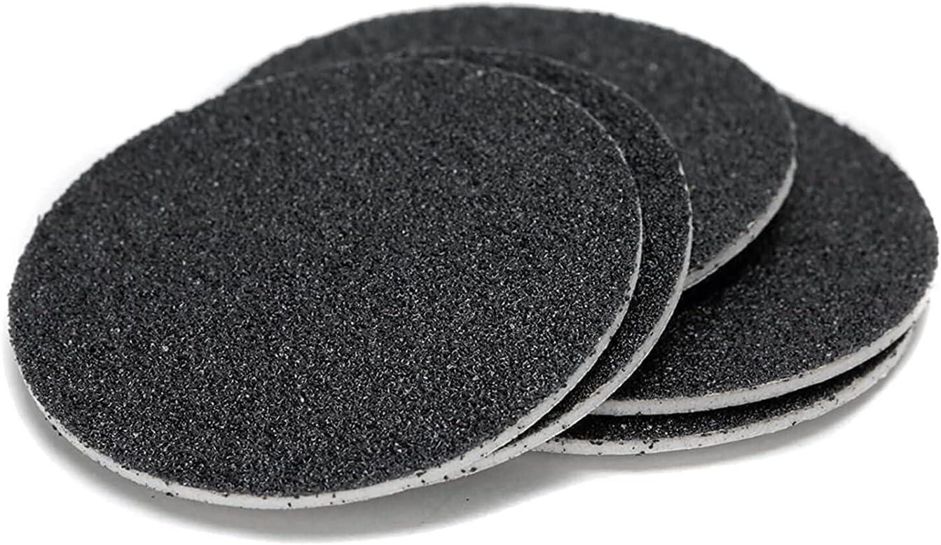 120pcs Foot File Sandpaper Discs Refill for Electric Callus Remover Dead Skin Removal (60pcs Rough 80 Grit + 60pcs Smooth 180 Grit)