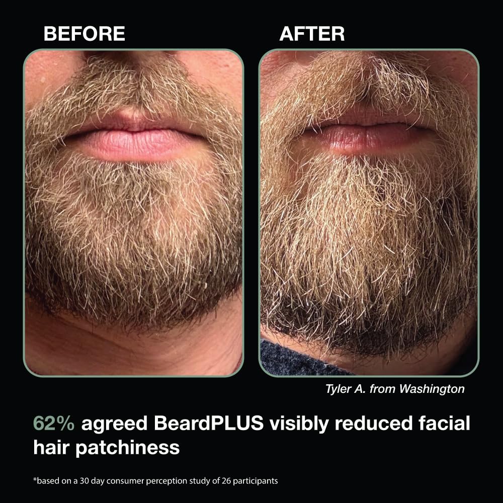 ZEUS BeardPlus Beard Shampoo & Conditioner Set for Men, Beard Growth Treatment for Hydration, Softness & Thickness with Biotin & Caffeine (Made in USA) Combo Set