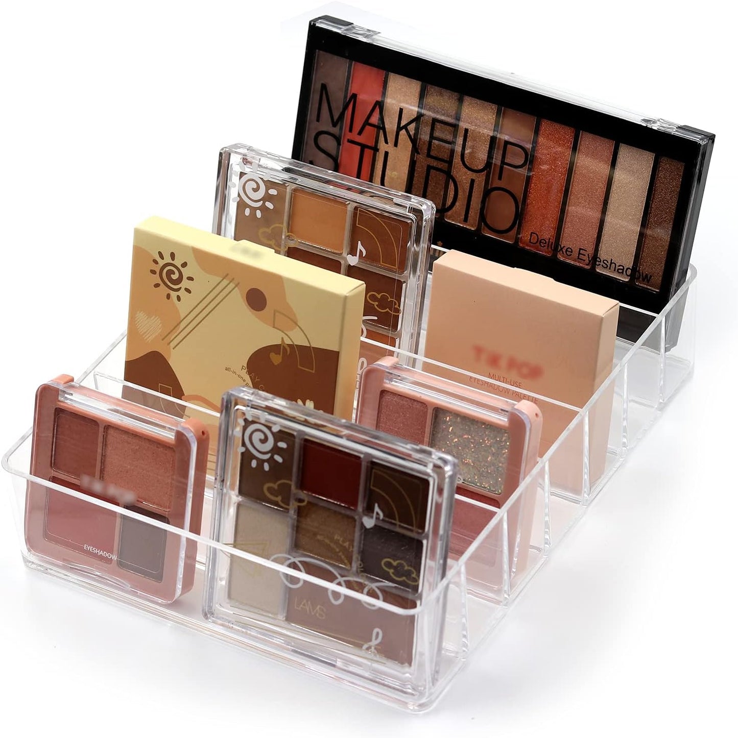 Makeup Organizer, Compact Makeup Palette Organize, for Bathroom Countertops, Vanities, Cabinets, Sleek Modern Cosmetics Storage Solution for - Eyeshadow Palettes, Contour Kits, Blush