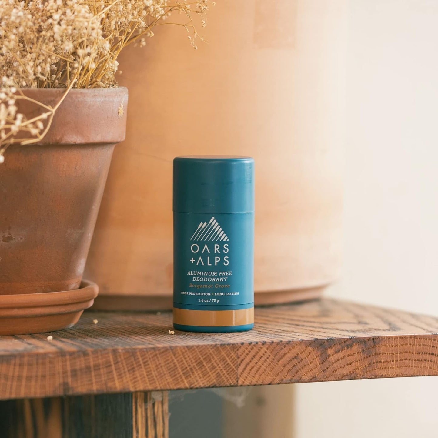Oars + Alps Aluminum Free Deodorant for Men and Women, Dermatologist Tested and Made with Clean Ingredients, Travel Size, Bergamot Grove, 3 Pack, 2.6 Oz Each