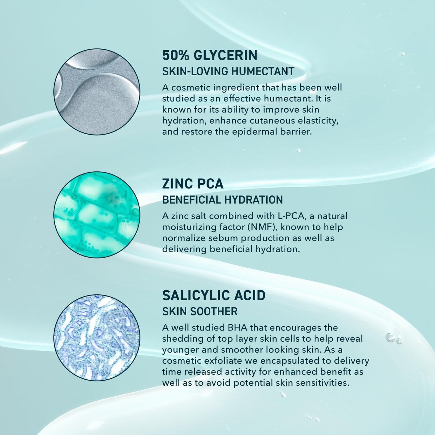 Skin Gleanser SA, Moisturizing Glycerin Face Wash,1% Salicylic Acid Face Cleanser, Unscented and Combination Skin Face Soap, 13.5 ounce (each) Pump Bottles - 6.75 fluid ounce (Pack of 2)