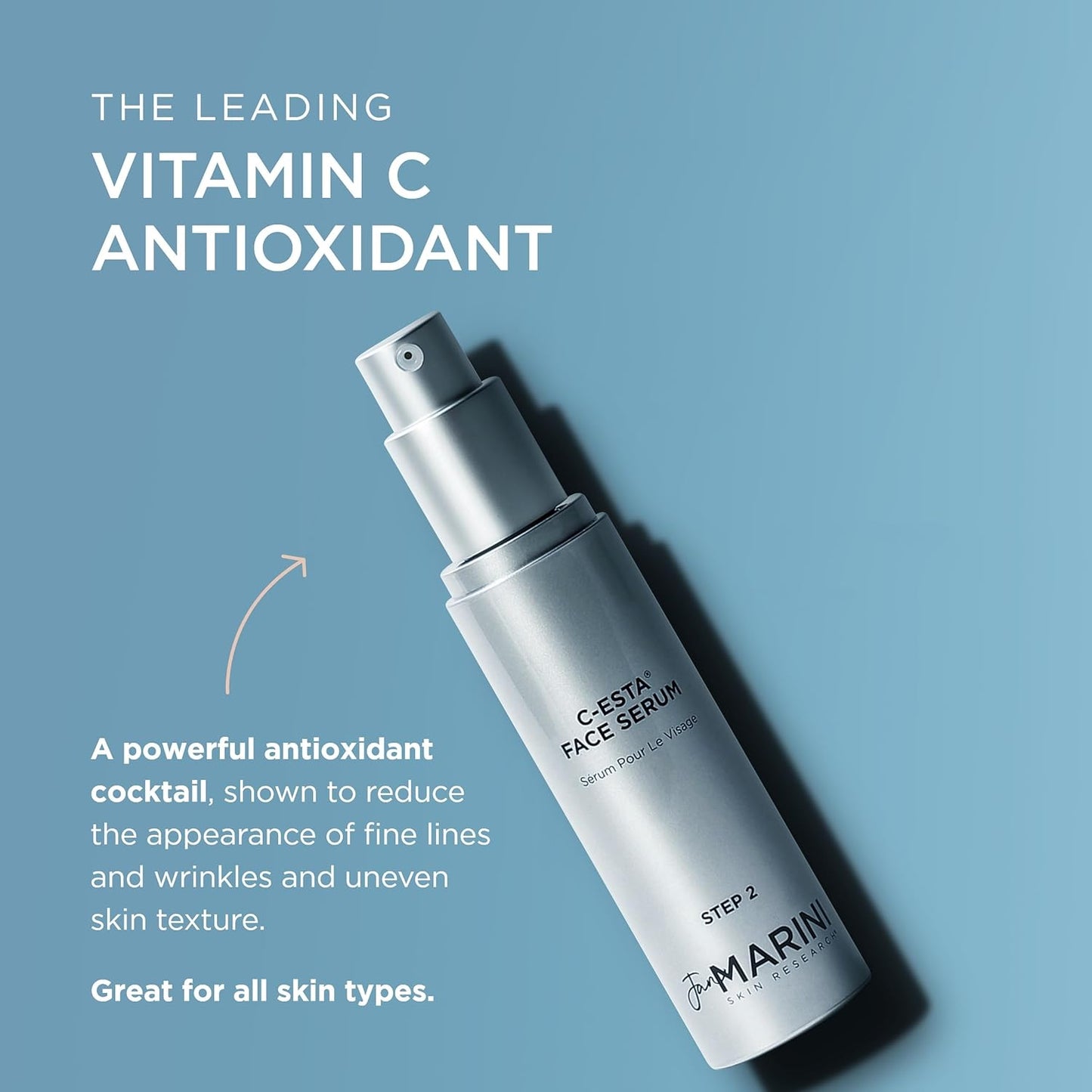 Jan Marini Skin Research C-ESTA Serum - Antioxidant-Rich Beauty Product for Dry, Oily & Normal/Combo Skin - Lifting & Firming Serum with Vitamin C - 1 fl oz
