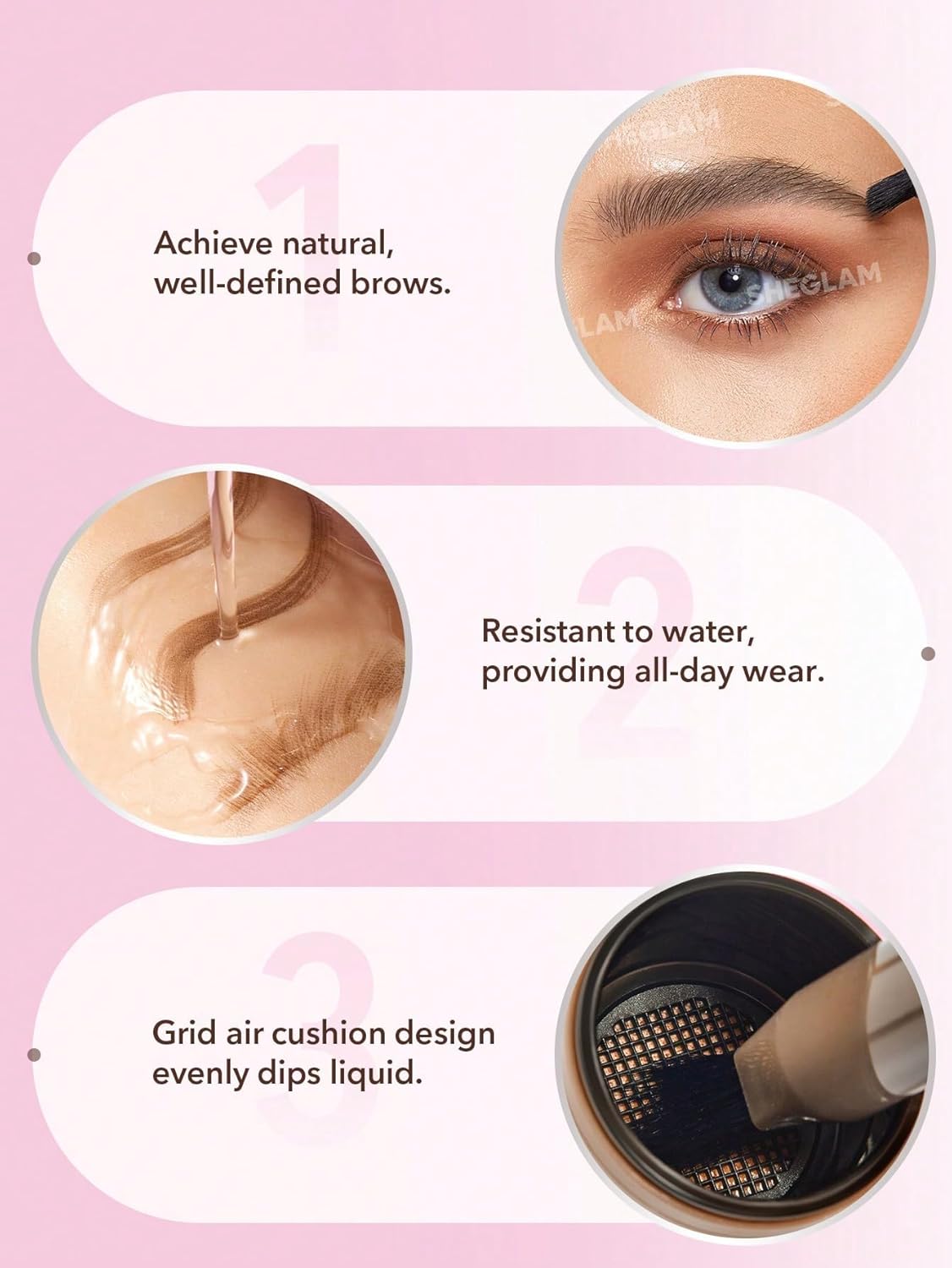 SHEGLAM Brow-Fection Angled Brush & Dip Upgraded Microblading Eyebrow Pen Long Lasting Waterproof Easy To Color-Auburn