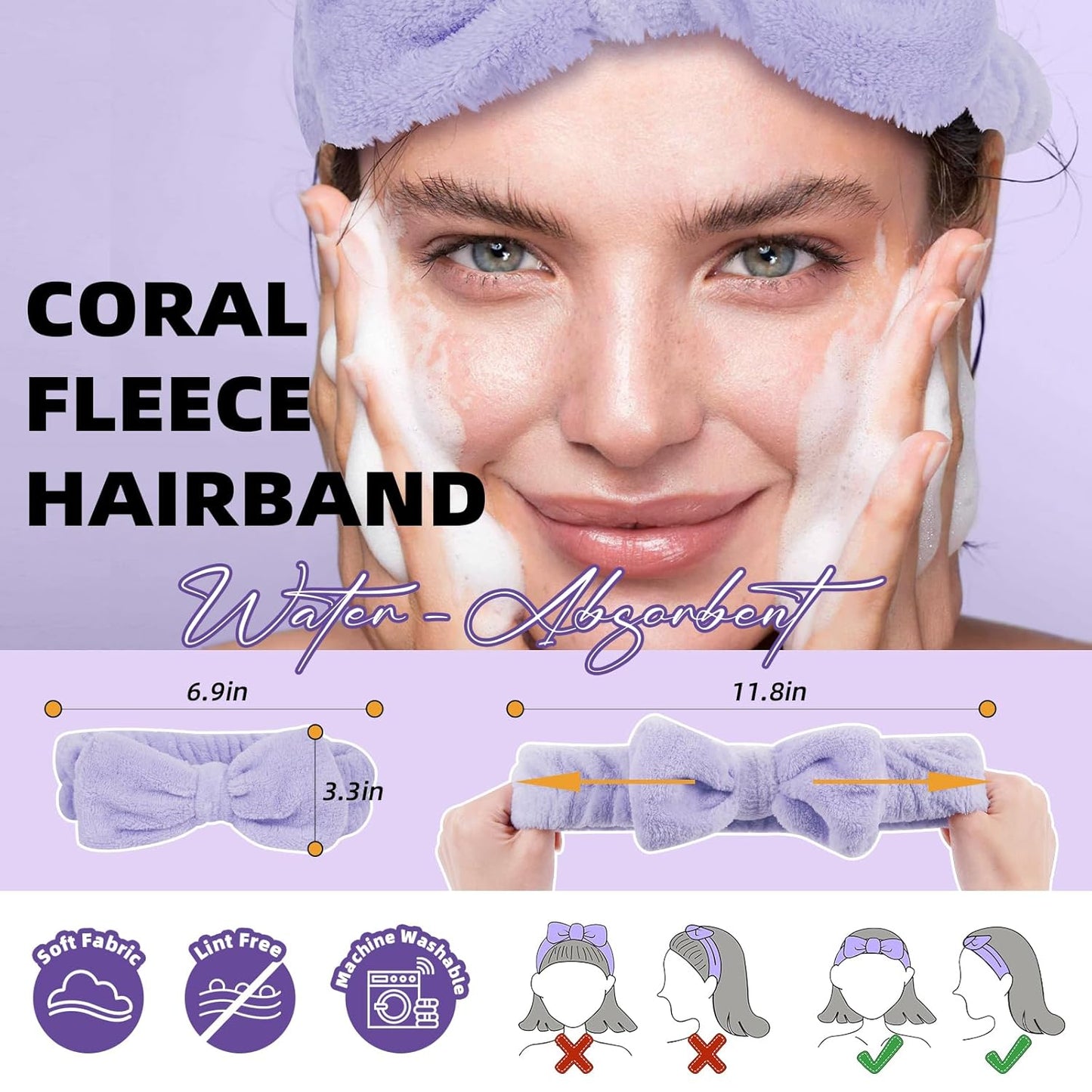 Lash Shampoo Kit Lash Cleaning Kit 50ML Lash Bath Kit Lash Wash for Eyelash Extensions Lash Remover Mascara Brush with Hairband Portable Eyelash Cleanser for Home Use (50ML Shampoo Kit)