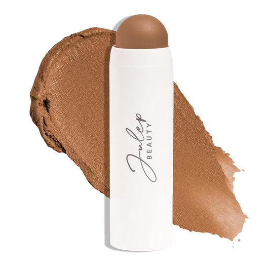 Julep Skip The Brush Cream to Powder Blush Stick - Neutral Bronze - Blendable and Buildable Color - 2-in-1 Blush and Lip Makeup Stick
