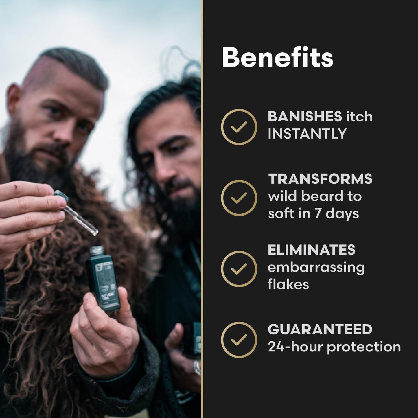 The Beard Struggle Tonic + Elixir Beard Oil Bundle - Platinum Collection - Grooming Beard Oil - Softens, Moisturizers, and Strengthens Beard Growth - Pack of 2, Loki Unscented