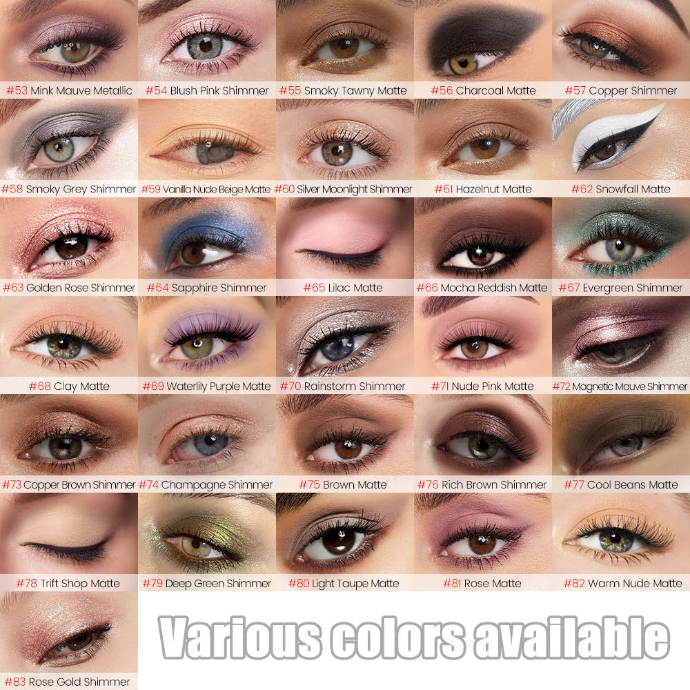 Gold Rose Shimmer Cream Eye Shadow Stick Makeup for Women, Shimmer Eyeliner Pencil Eyeshadow Brightener Stick for Eyes, Waterproof Eyeshadow Applicator Blendable sombras para ojos 63#