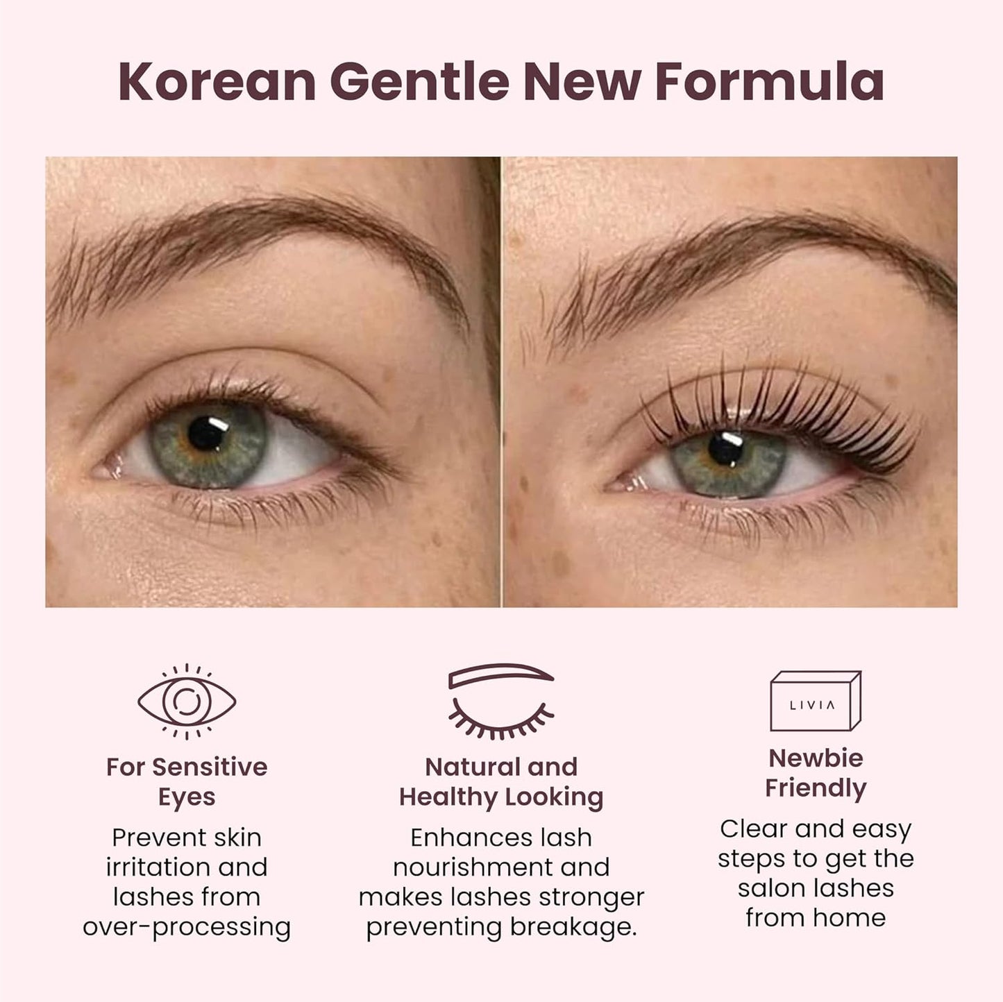 Lash Lift Kit + Color Kit by Livia - Perfectly Curled and Darker Lashes for 8 Weeks from Home, Faster Alternative to Lash Serums, Complete 3 Applications DIY Perm Kit