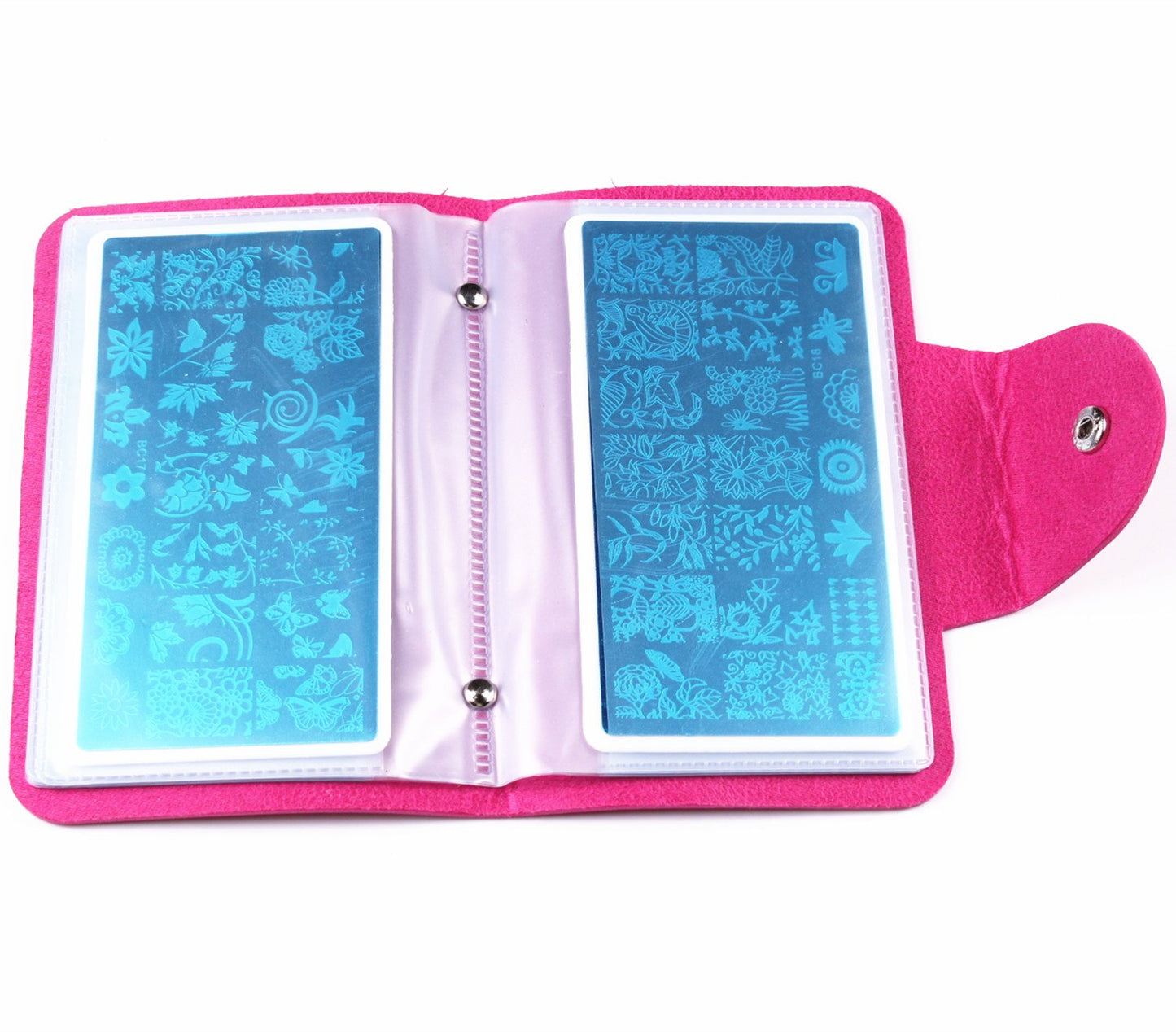 Stamping Plates Mix Designs Retangle Stamp Stamping Image Fashion Design Plate Print Nail Art Template (Stamping Tool case)