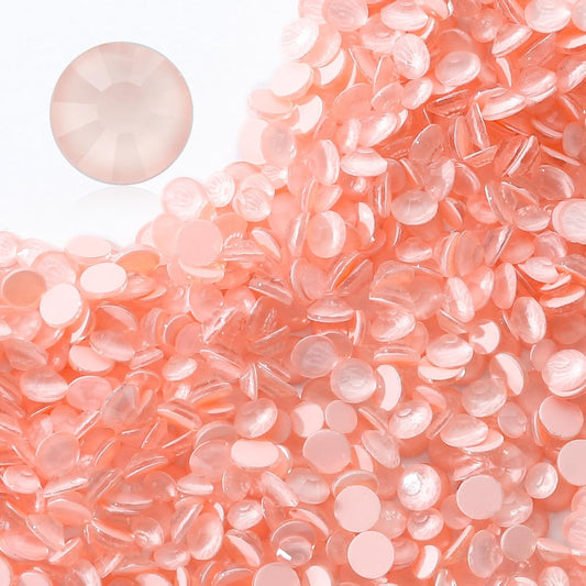 Mocha Lt.red Flatback Rhinestones, Glass Rhinestones for Nail Art and Craft, Glue Fix, Loose Crystal Gemstones(Mocha Lt.red, SS12, 1440pcs, 2.9-3.0mm)