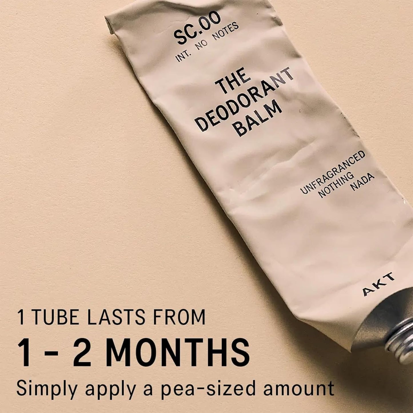 AKT Deodorant Balm 1.7 Fl Oz, Natural Deodorant for Men and Women, Award-Winning, Multi-use, Fragrance Free Cream Deo Without Aluminum, Suitable for Sensitive Skin, Plastic Free, All Genders