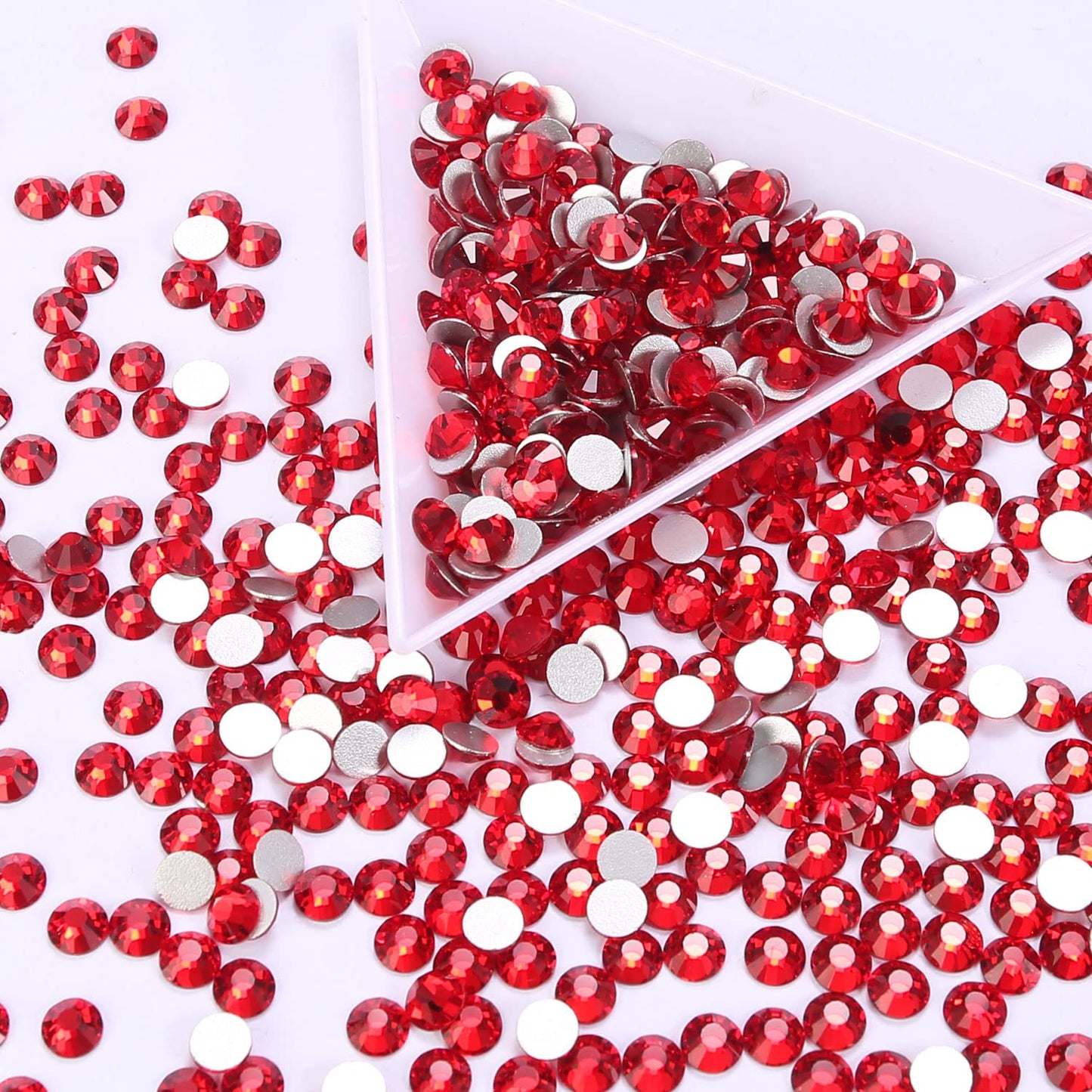 1440Pcs Siam Crystal Rhinestones,Glass Flatback Rhinestones Small Gemstones for Nail Face Makeup Art Crafts Clothes Decoration -(SS6,2.0mm,Siam)