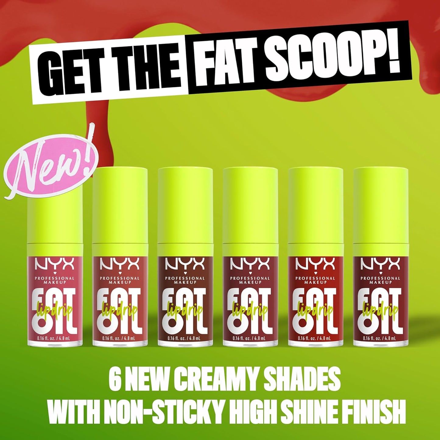 NYX PROFESSIONAL MAKEUP Fat Oil Lip Drip, Moisturizing, Shiny and Vegan Tinted Lip Gloss - Losin Cone-trol (Neutral Nude)