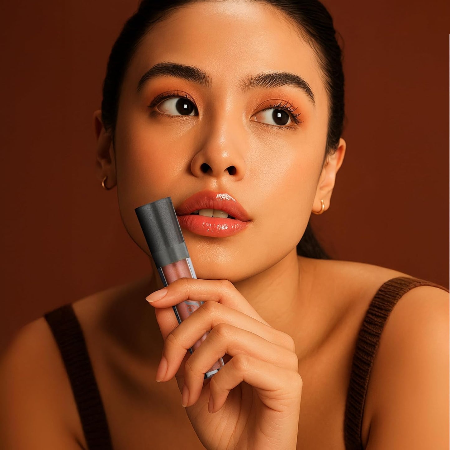 SORME Treatment Cosmetics LipThick Plumping Gloss for Shiny and Fuller Looking Lips | Doll Shade