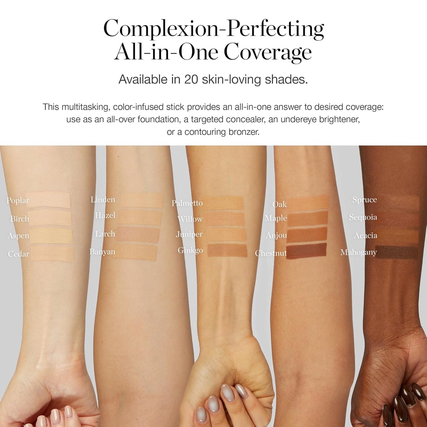 Ogee Sculpted Complexion Foundation Stick (Sequoia 13.5C - Deep Auburn, Copper Undertones) Full Coverage Foundation Makeup - Instantly Balance & Even Complexion - 70% Organic Ingredients