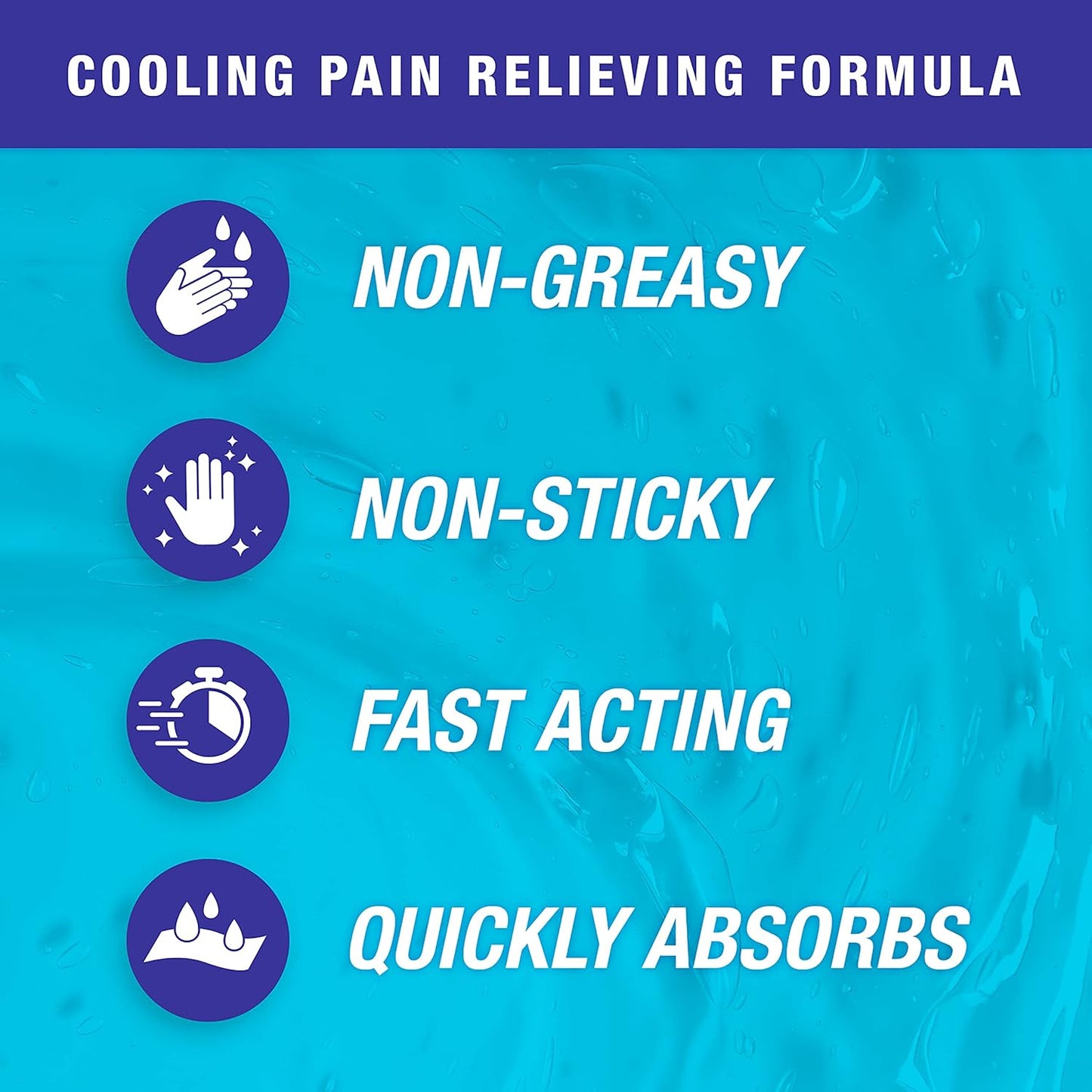 Blue Goo Pain Relieving Gel – Fast-Acting Cooling Relief for Back, Neck and Joint Discomfort, Soothes Headache, Leg and Foot Pain, Made with 100% Pure Emu Oil – 32 oz (1 Pack)
