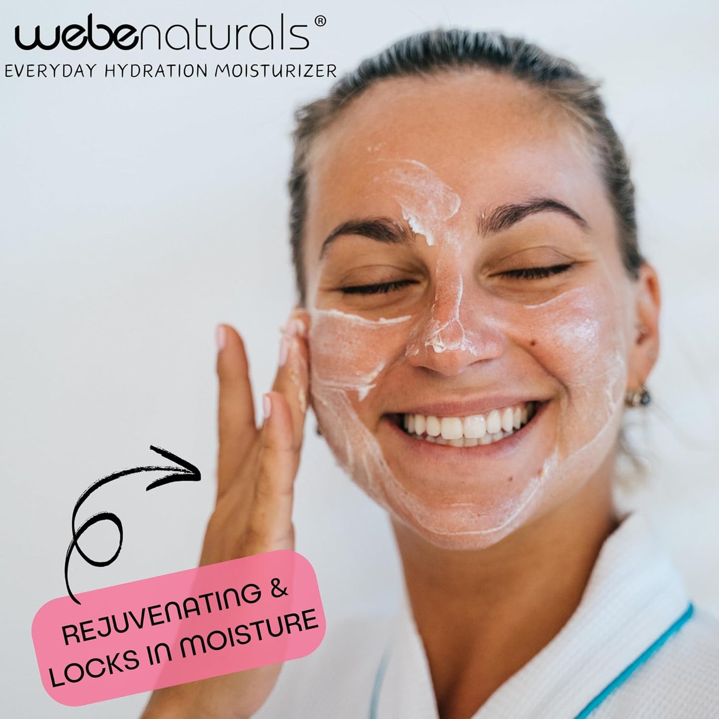 WEBE Hydration Snail Mucin Moisturizer – Hydrating Face Cream with Hyaluronic Acid, Retinol & Peptides for Smoother, Youthful-Looking Skin