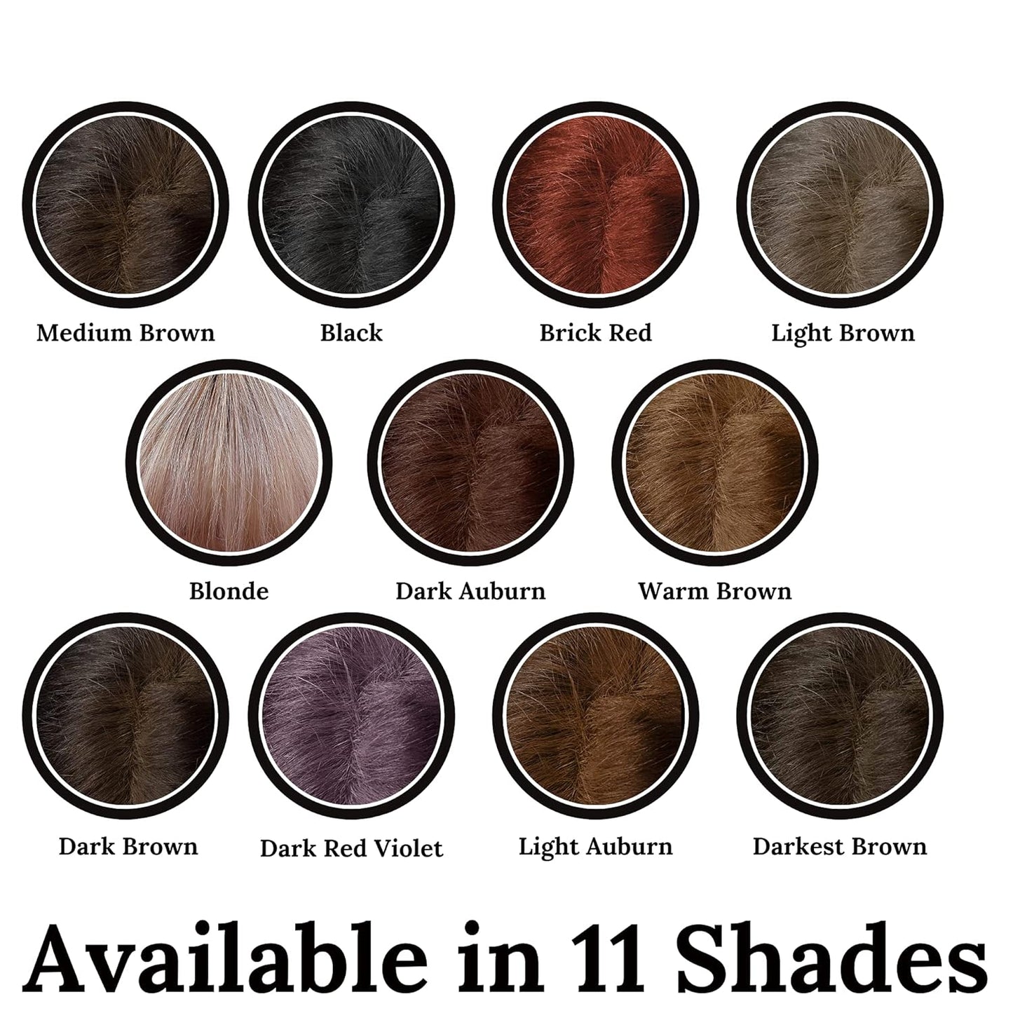 Root Touch Up Powder - 11 True-to-Nature Hairline Concealer Shades - No Fragrance, Talc or Parabens - Hair Cover by NuBeauti (Without Brush, Black)