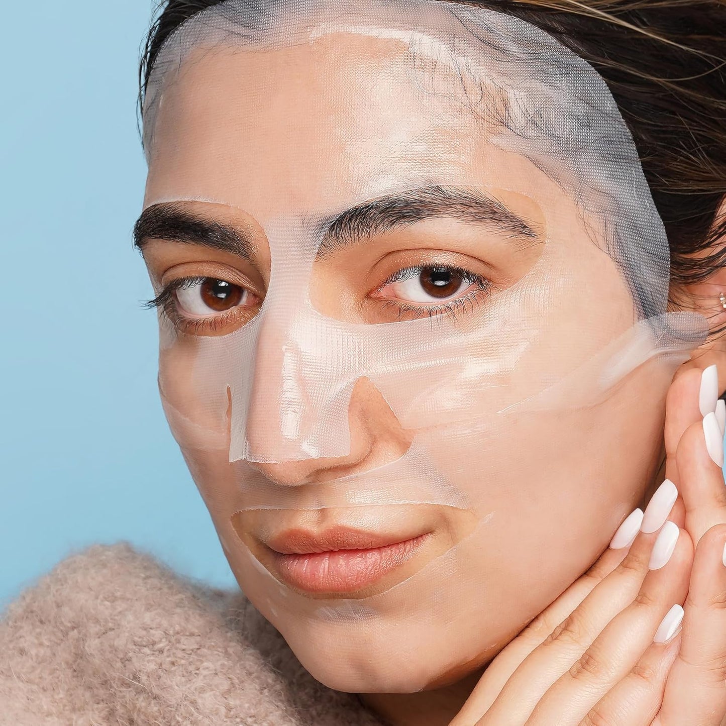 Clinical Resolution Peptide Aqua Gel Mask Instant Hydration, Soothing, Cooling Post-Treatment & Microneedling Relief, 15 Single-Use Masks (3 Boxes, 5 per Box)