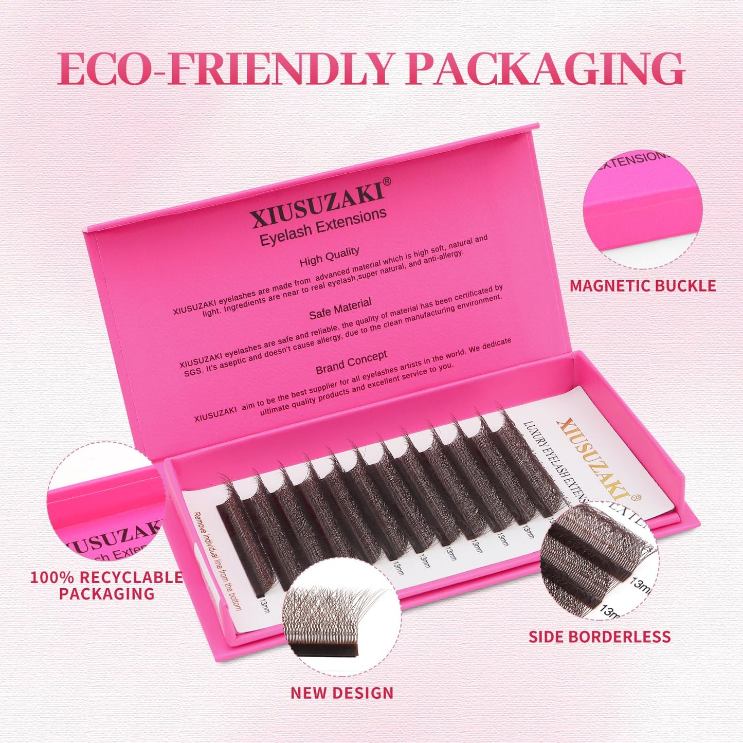 W Lash Extensions Brown 5D Eyelash Extensions W Shape 0.07mm Thickness D Curl Mix 8-15mm Premade Fans Volume Lashes Matte Black Crisscross(W-Brown-5D-0.07-D,8-15mm)