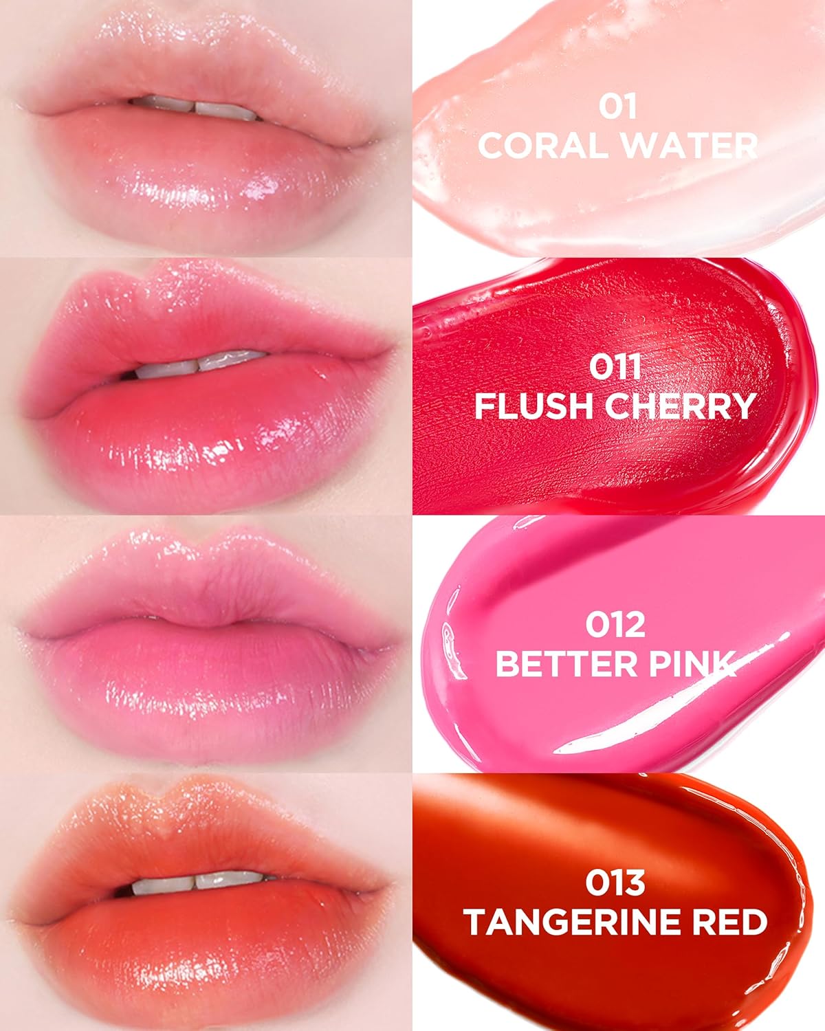TOCOBO Glass Tinted Lip Balm 013 Tangerine Red 0.67 oz /19g | Glow Moisturizing Vegan Lip Balm & Vivid Tinted Transparent Color