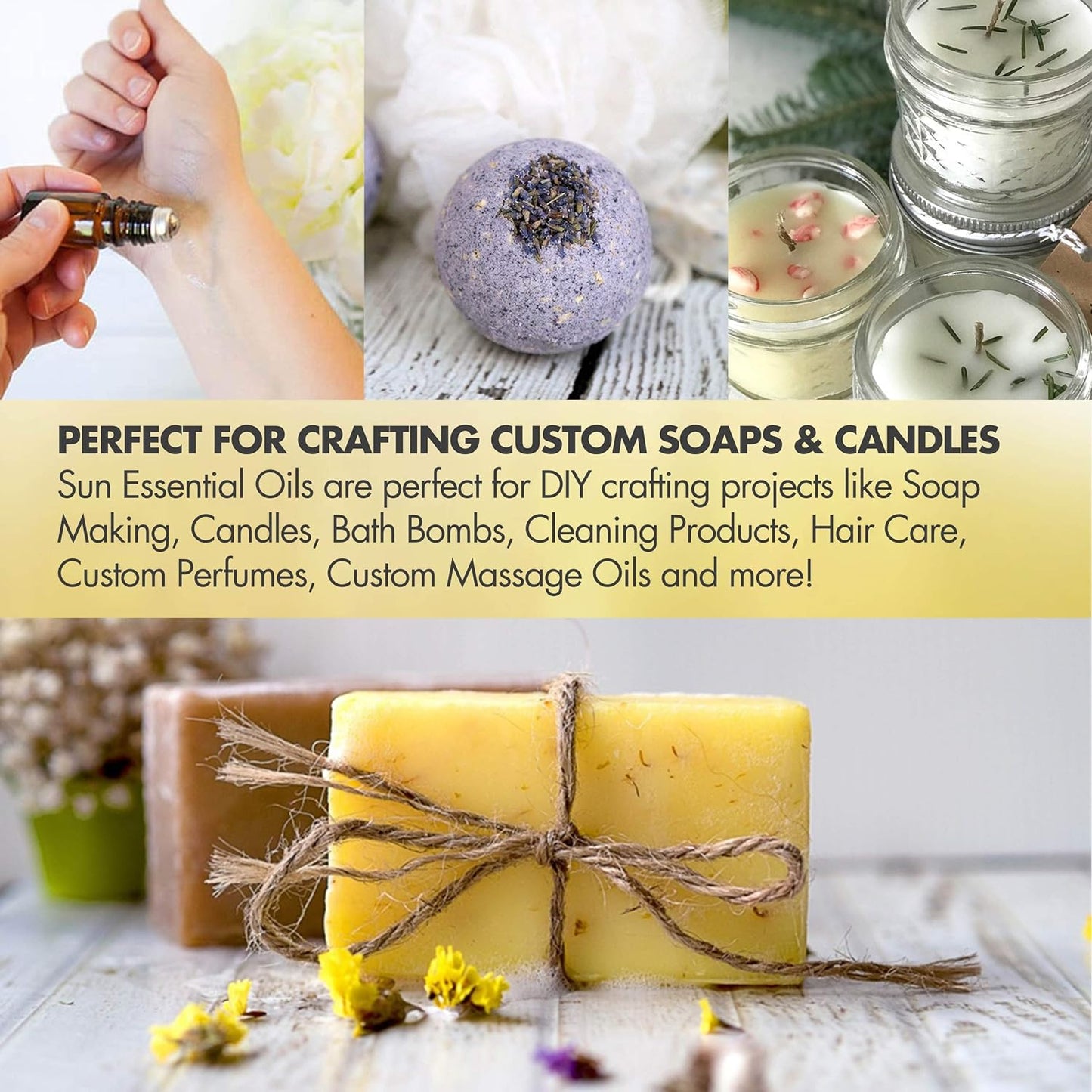 Sun Essential Oils – Sage Essential Oil 16 oz for Diffuser, Skin, Aromatherapy Massage, Humidifier, Herbaceous Scent for Candle, Lotion & Soap Making, Room Fragrance