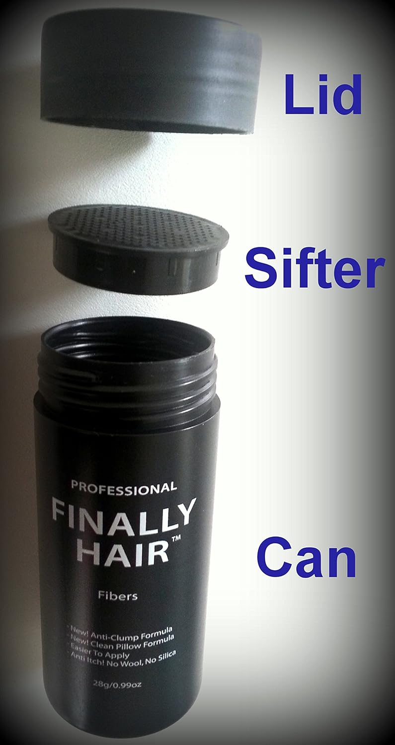 Hair Building Fibers - Red 50 Gram Refill for Existing Bottle - Hair Filler Concealer for Grey Roots by Finally Hair