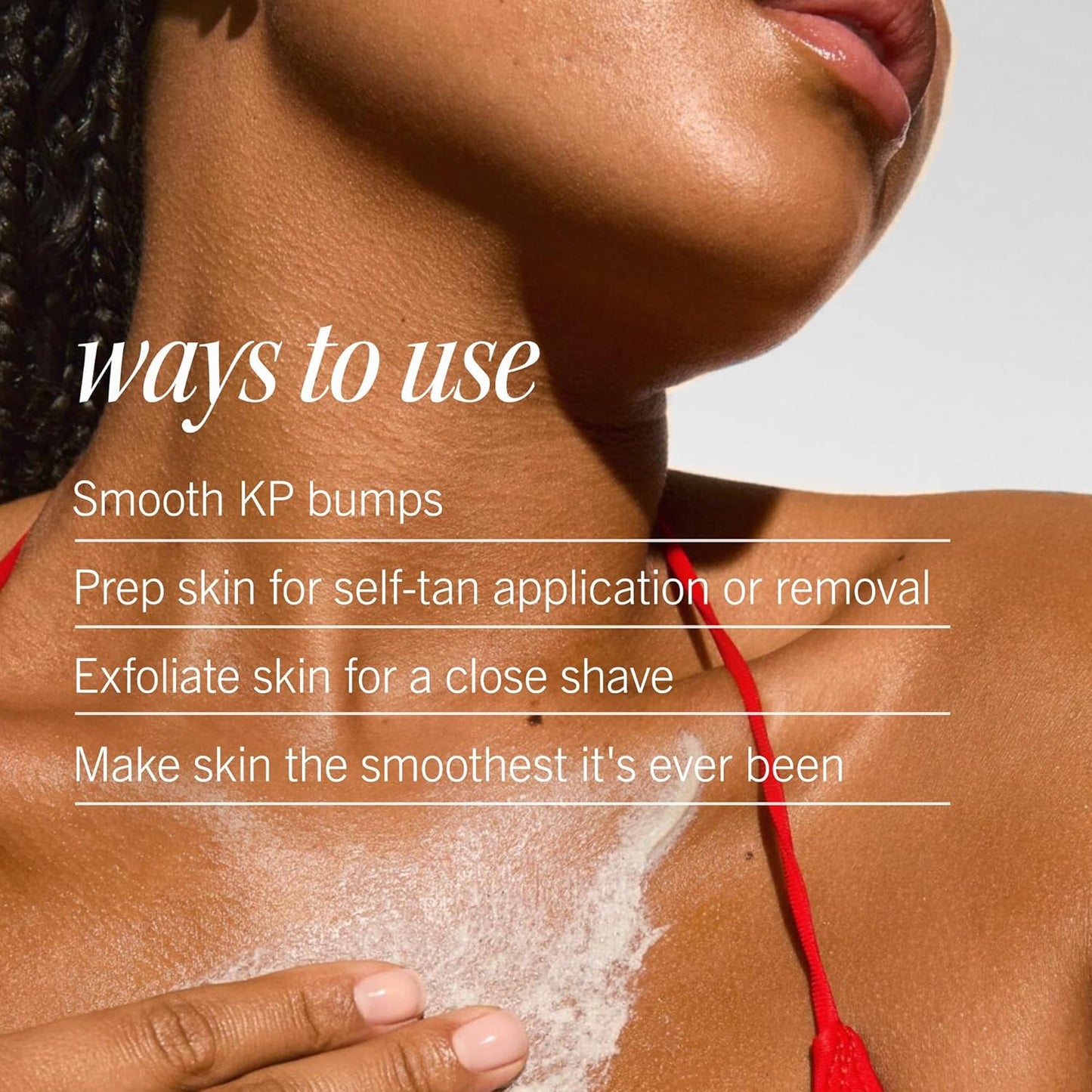 First Aid Beauty KP Bump Eraser Body Scrub with 10% AHA, Keratosis Pilaris Skin Exfoliator with Glycolic and Lactic acids, Helps Reduce Chicken Bumps, Safe for Sensitive Skin, 8 oz