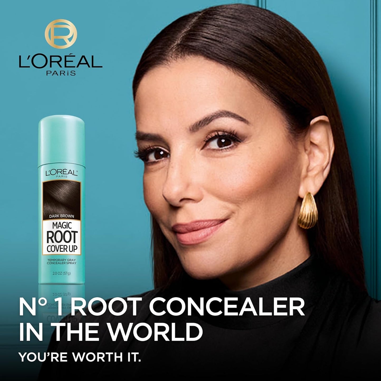 L'Oreal Paris Hair Color Root Cover Up Hair Dye Black 2 Ounce (Pack of 2) (Packaging May Vary)