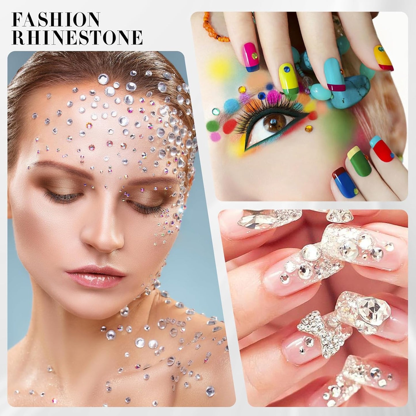 Novani Hyacinth/Orange Rhinestones 1440pcs Flat Back Round Rhinestone Style 2088 Sparkly Crystal Gemstones for Nail Art and Crafting SS16,3.8-4.0mm