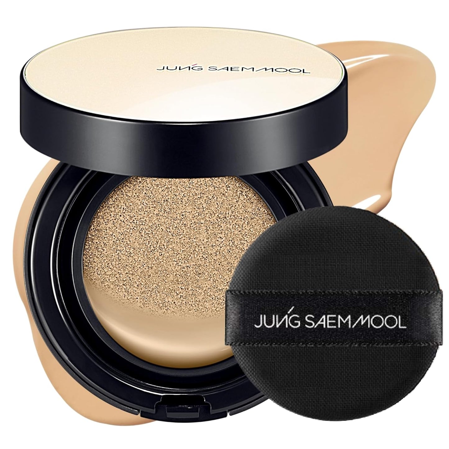 [JUNGSAEMMOOL OFFICIAL] Essential Skin Nuder Cushion (08 Medium Deep) | Refill Not Included | Natural Finish | SPF50 Broad Spectrum | Makeup Artist Brand | Cream Foundation