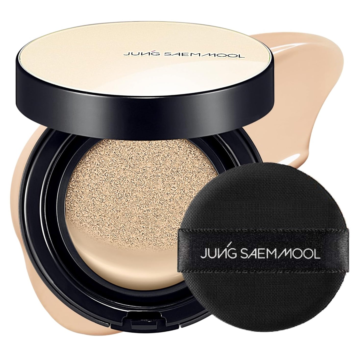 [JUNGSAEMMOOL OFFICIAL] Essential Skin Nuder Cushion (04 N Light) | Refill not Included | Natural Finish | SPF50 Broad Spectrum | Korean Makeup Artist Brand | Foundation Makeup