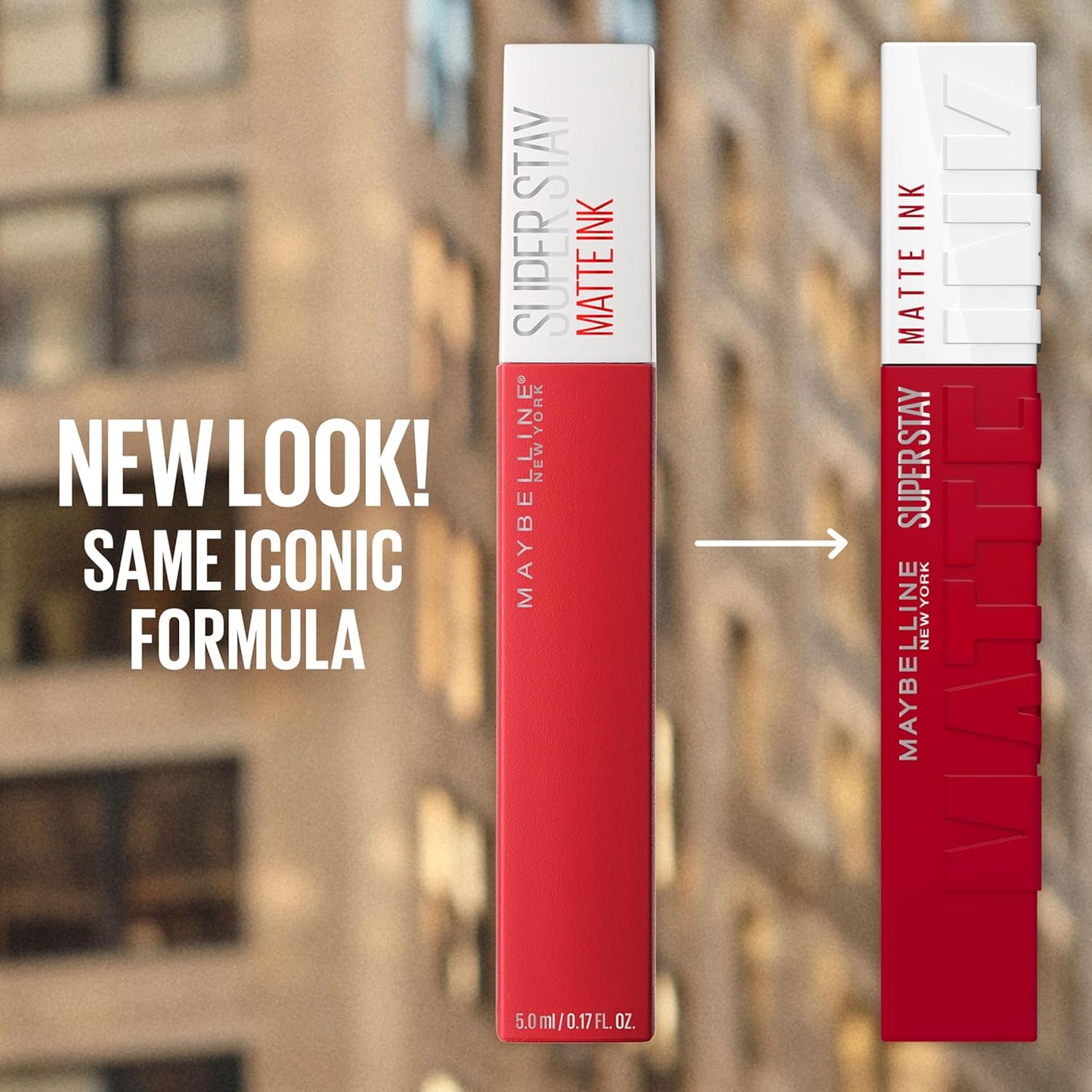 Maybelline Super Stay Matte Ink Liquid Lipstick Makeup, Long Lasting High Impact Color, Up to 16H Wear, Hustler, Red Brown, 1 Count, Packaging May Vary