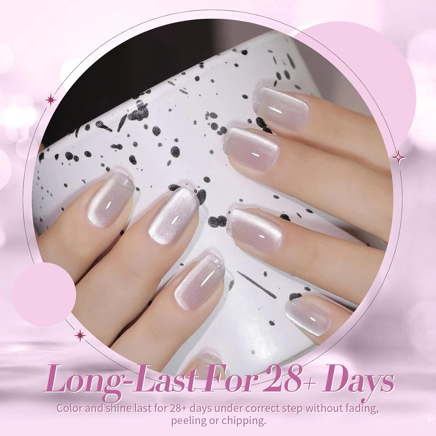 Born Pretty Magnetic Gel Nail Polish Moonlight White Cat Magnetic Eye Gel Polish White Auroras Nail Polish Nail Art Vanish 15ML